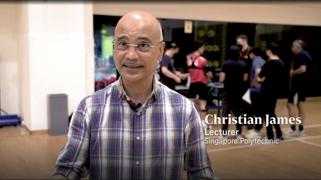 Singapore Polytechnic Lecturer Christian James.