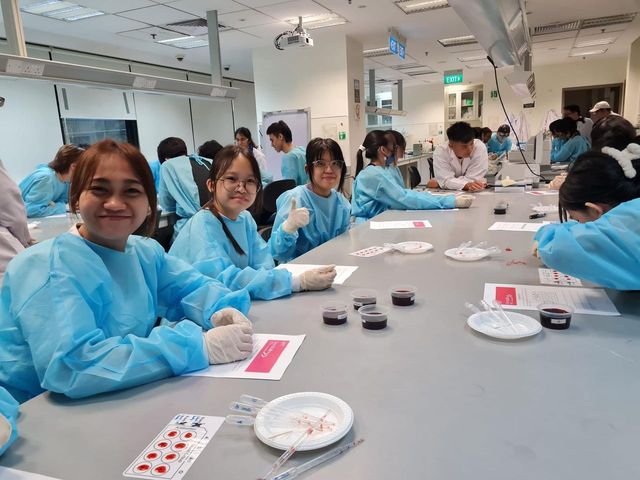 Students in a lab