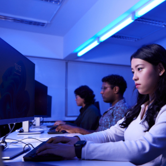 SOC-SOC Landing Students Staring Intently at their Monitors-v01